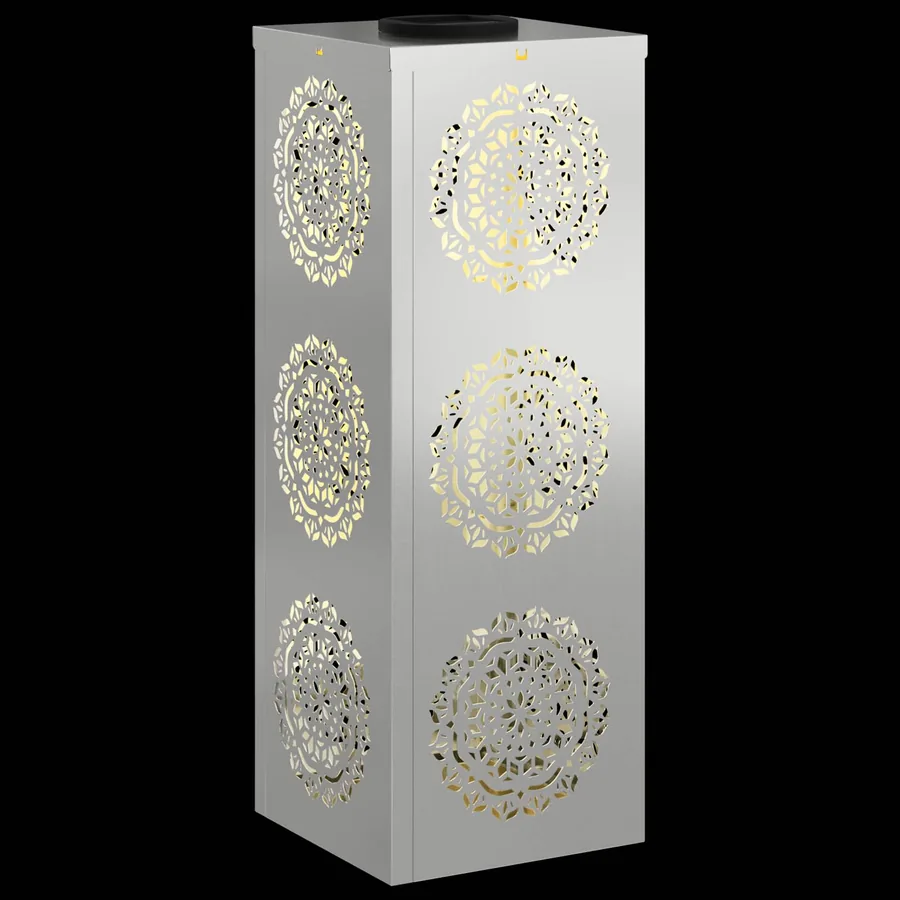 Lumière de chemin LED solaire 2 pcs Blanc chaud 18 x 18 x 50 cm - 12
