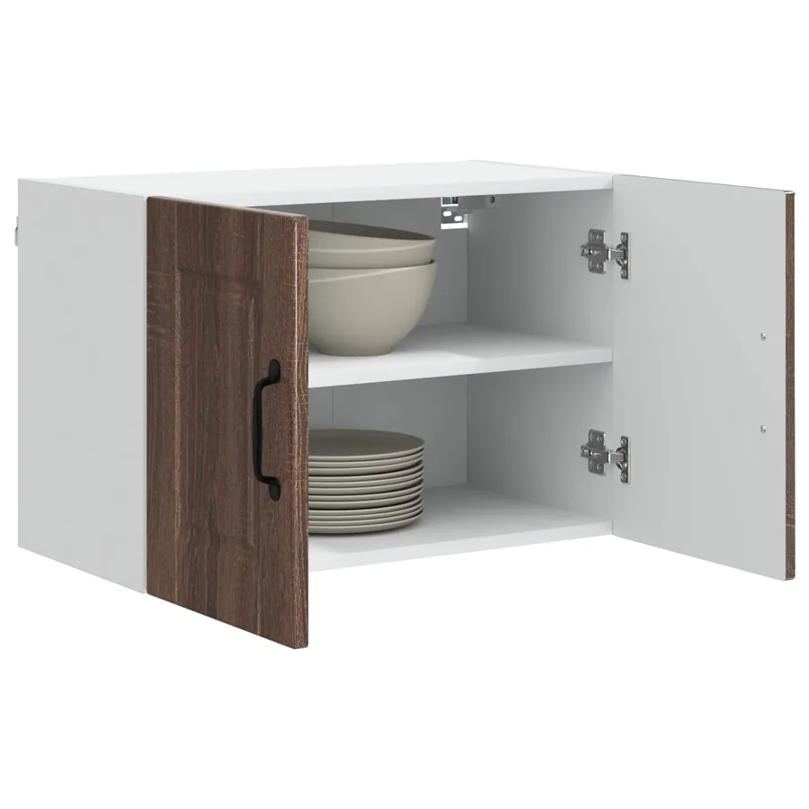 Meuble mural PORTO Chêne brun 60 x 31 x 40 cm Bois d'ingénierie - 3