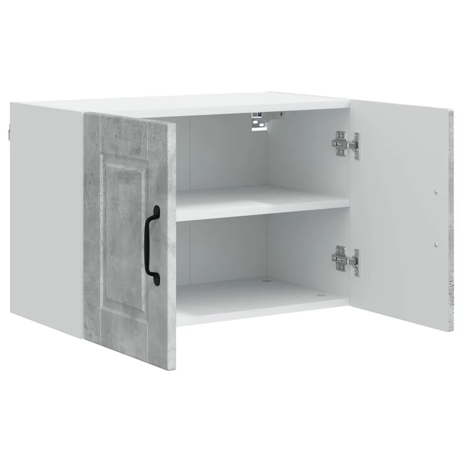 Meuble mural PORTO 2 pcs Gris béton 60 x 31 x 40 cm - 5