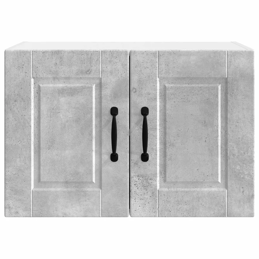 Meuble mural PORTO 2 pcs Gris béton 60 x 31 x 40 cm - 7