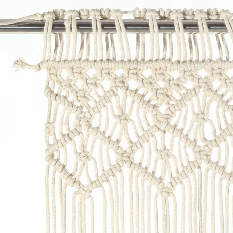 Rideau en macramé 140x240 cm Coton - 3