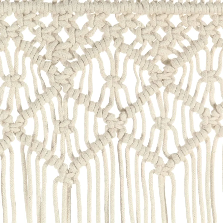 Rideau en macramé 140x240 cm Coton - 4