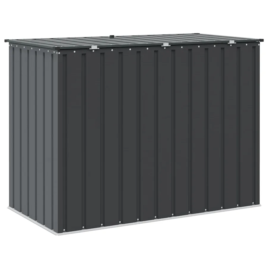 Boîte de Rangement de Jardin Noir 151,5 x 82 x 110,5 cm Acier - 9