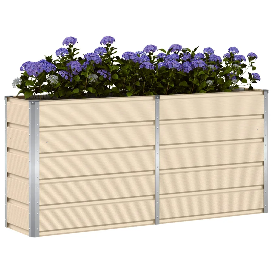 Jardinière Ivoire 160 x 40 x 75 cm Acier - 3