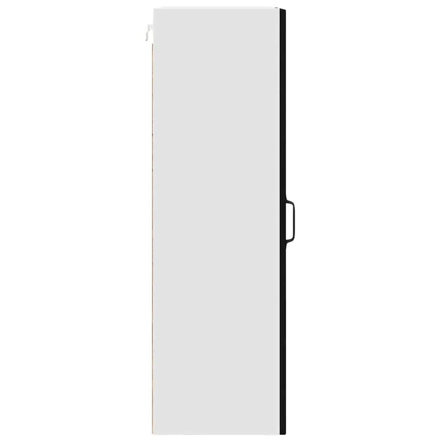 Cabinet en verre mural PORTO Noir 40 x 31 x 100 cm - 7