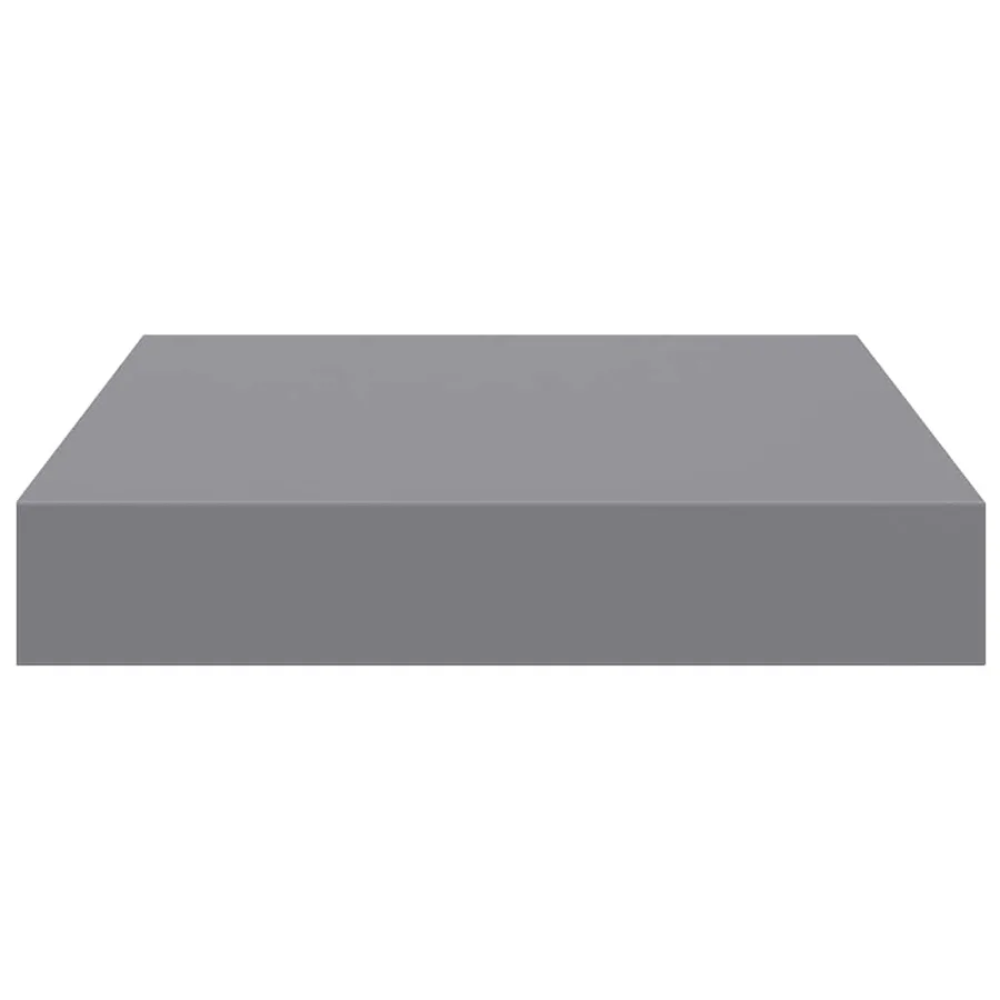 Étagères murales flottantes 2 pcs gris 23x23,5x3,8 cm MDF - 8