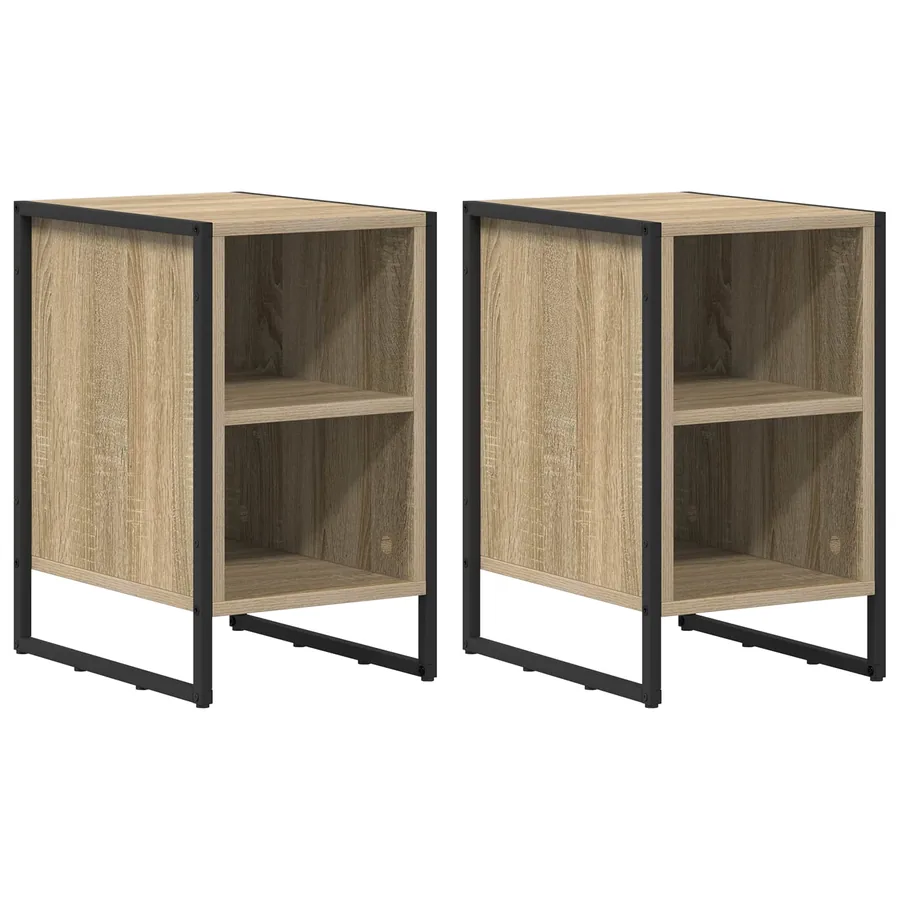 Table de chevet 2 pcs Sonoma 39.5 x 30 x 50 cm - 2
