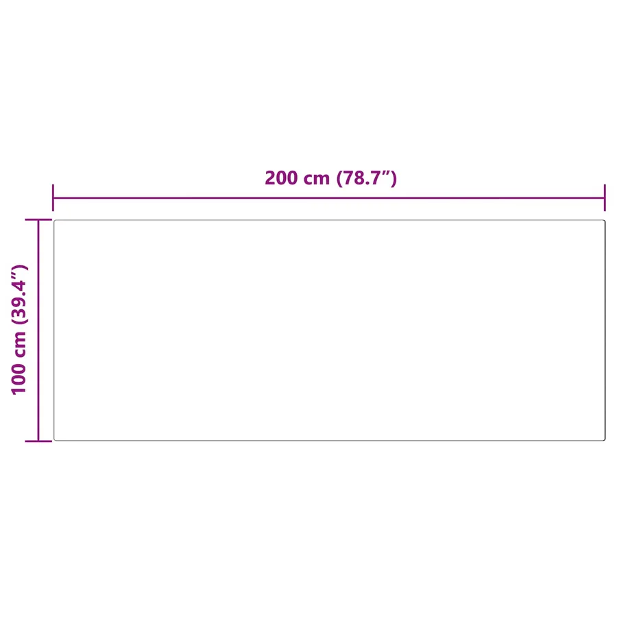 Tapis en fausse TAFALLA Anthracite 100 x 200 cm Polyester - 10