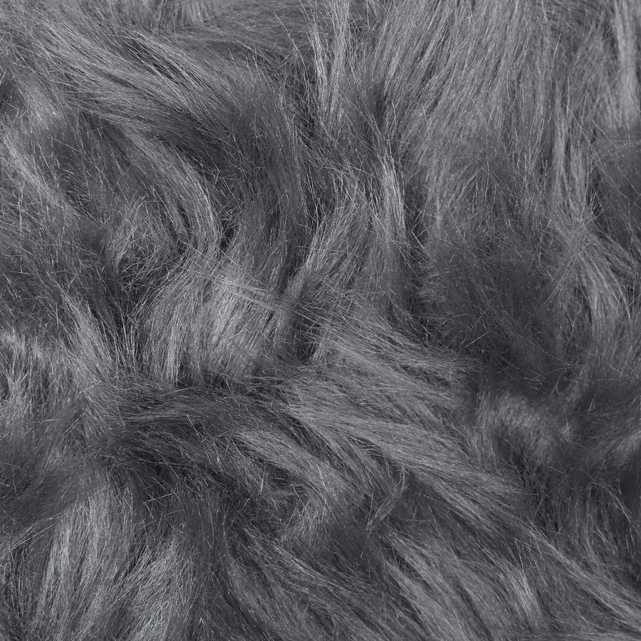Tapis en fausse TAFALLA Anthracite 100 x 200 cm Polyester - 9