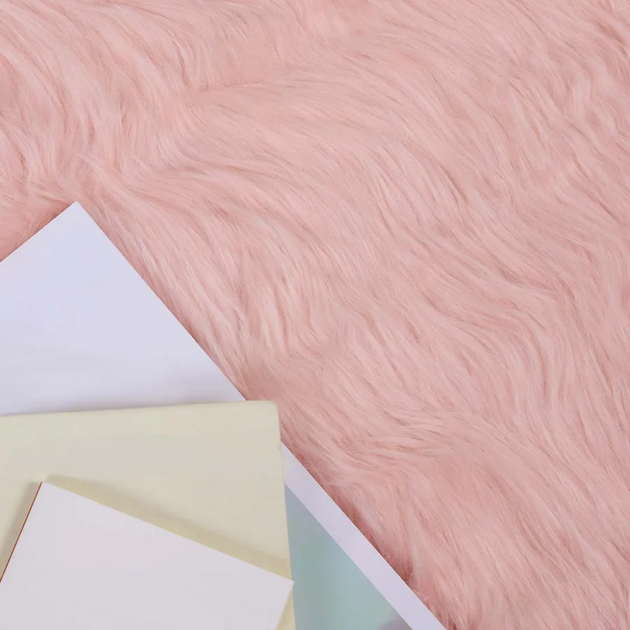 Tapis en fausse TAFALLA Rose 200 x 280 cm Polyester - 3