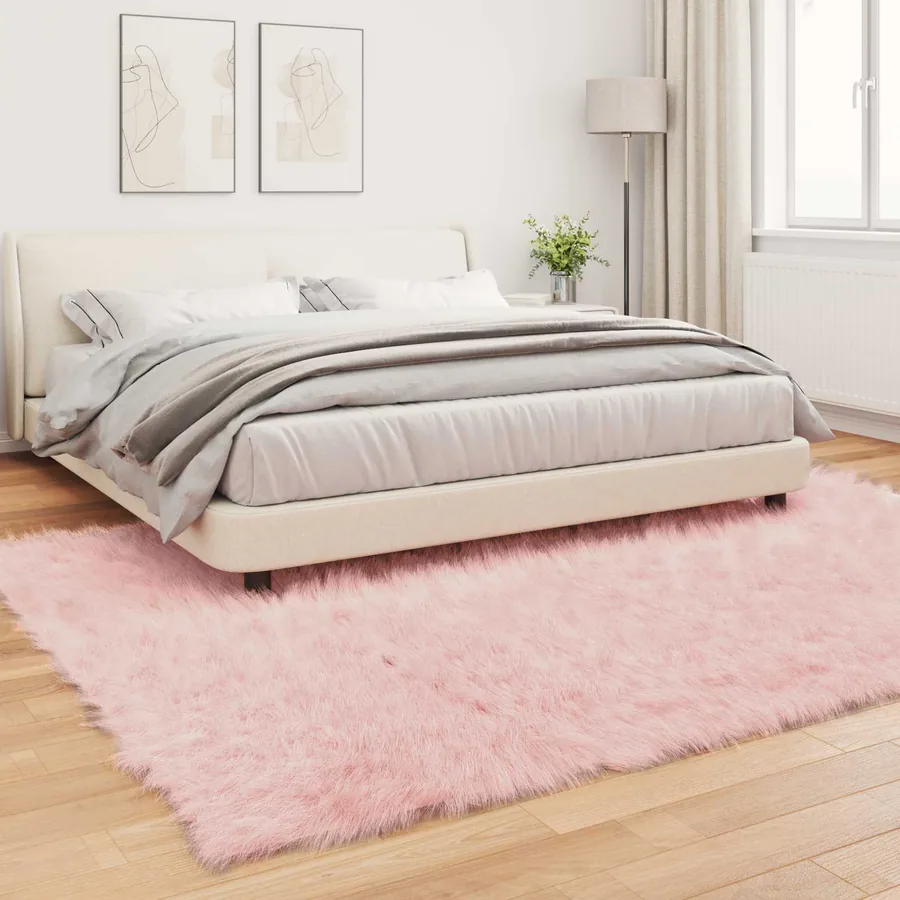 Tapis en fausse TAFALLA Rose 200 x 280 cm Polyester - 4