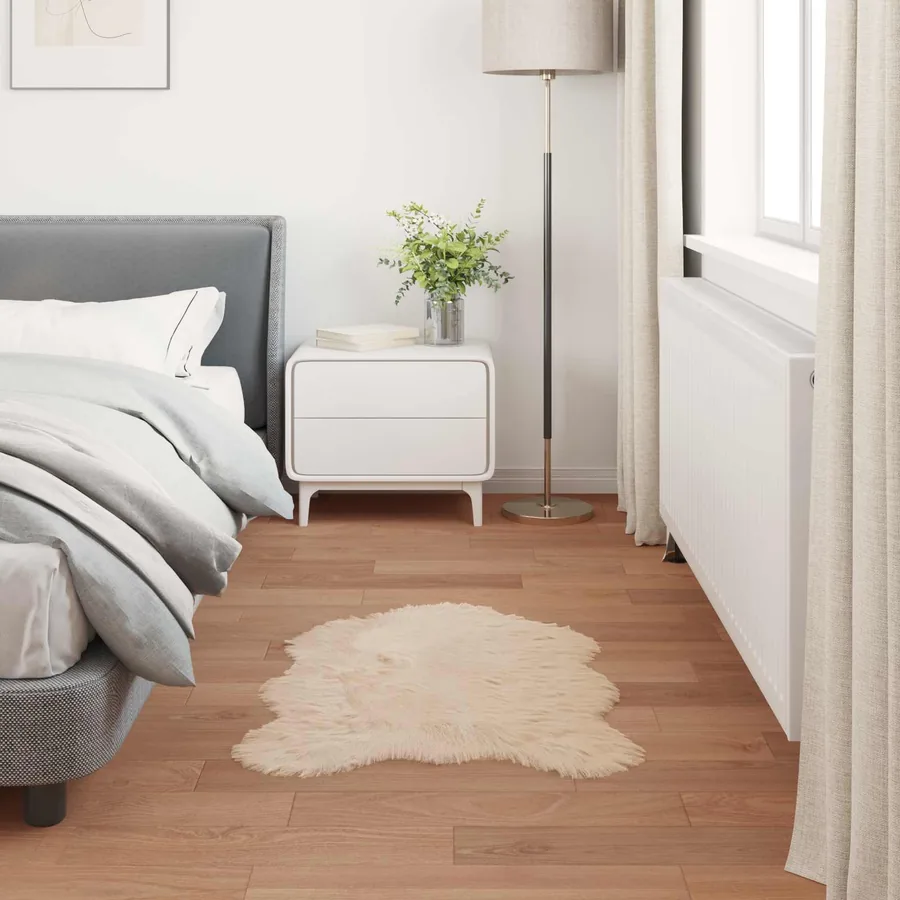 Tapis en fausse TAFALLA Beige 50 x 80 cm Polyester - 4