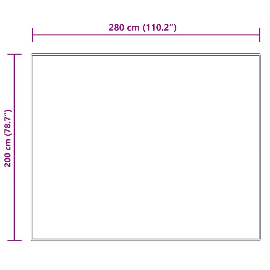 Tapis en fausse TAFALLA Crème 200 x 280 cm Polyester - 10