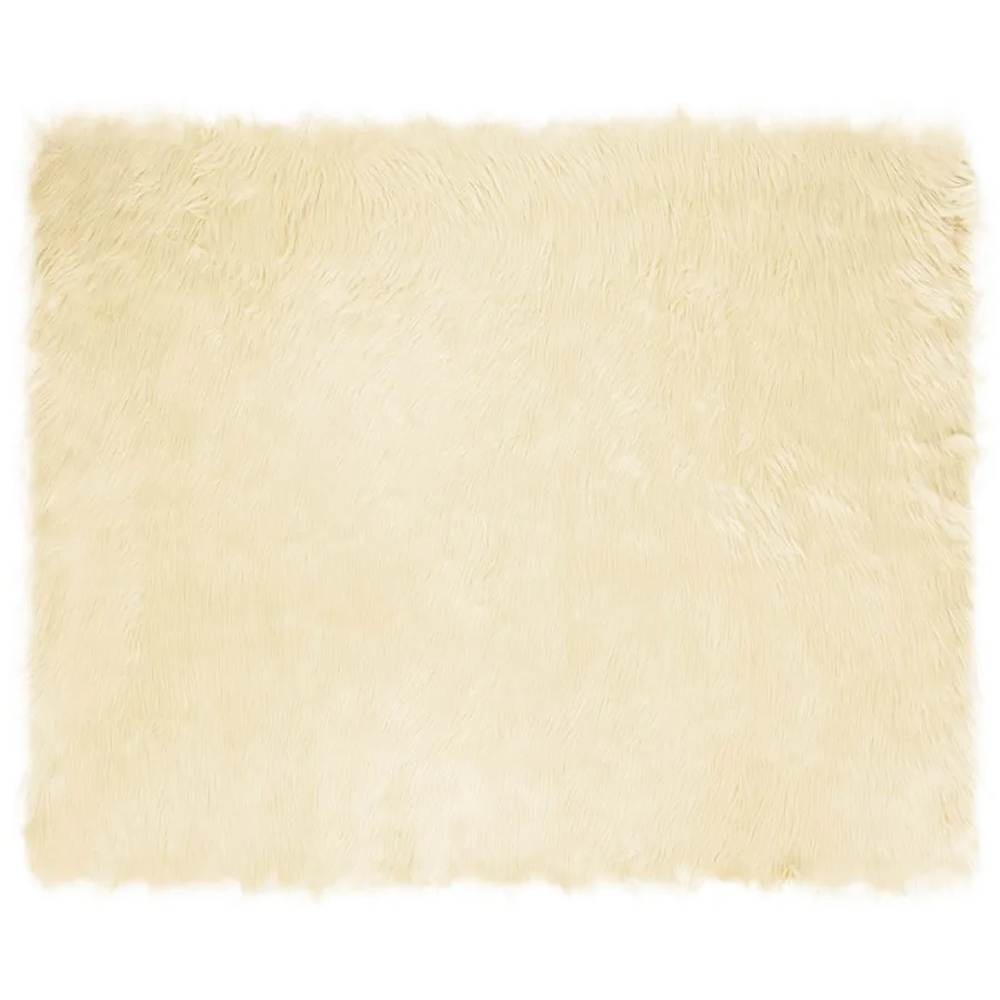 Tapis en fausse TAFALLA Crème 200 x 280 cm Polyester - 2