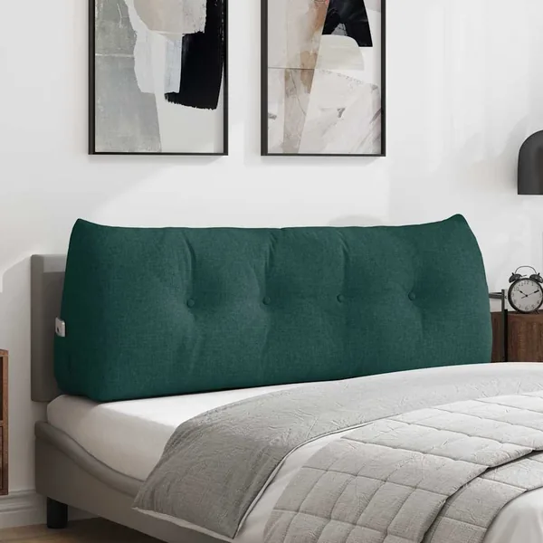 Coussin de Dos Vert foncé 140 x 24 x 50 cm tissu