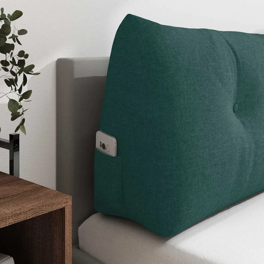 Coussin de Dos Vert foncé 140 x 24 x 50 cm tissu - 5