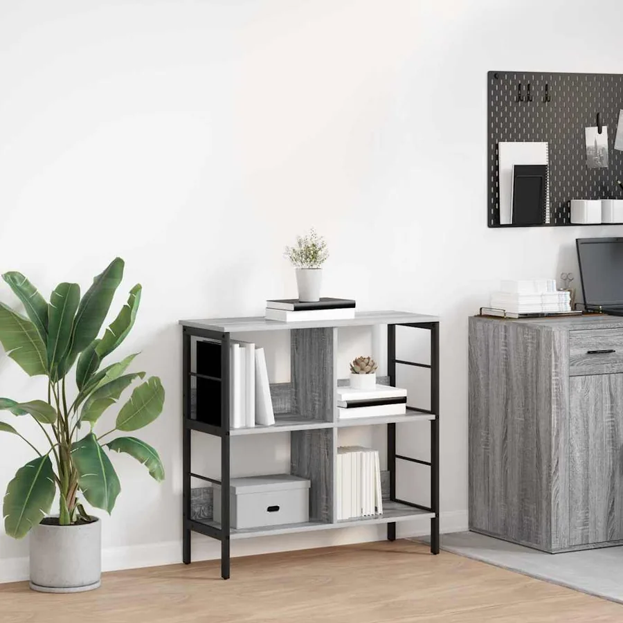 Étagère Gris Sonoma 82 x 32 x 79 cm Bois d'ingénierie