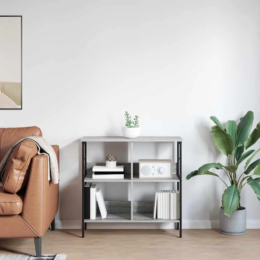 Étagère Gris Sonoma 82 x 32 x 79 cm Bois d'ingénierie - 4