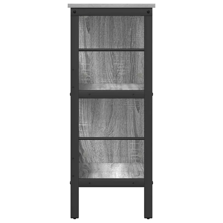 Étagère Gris Sonoma 82 x 32 x 79 cm Bois d'ingénierie - 6