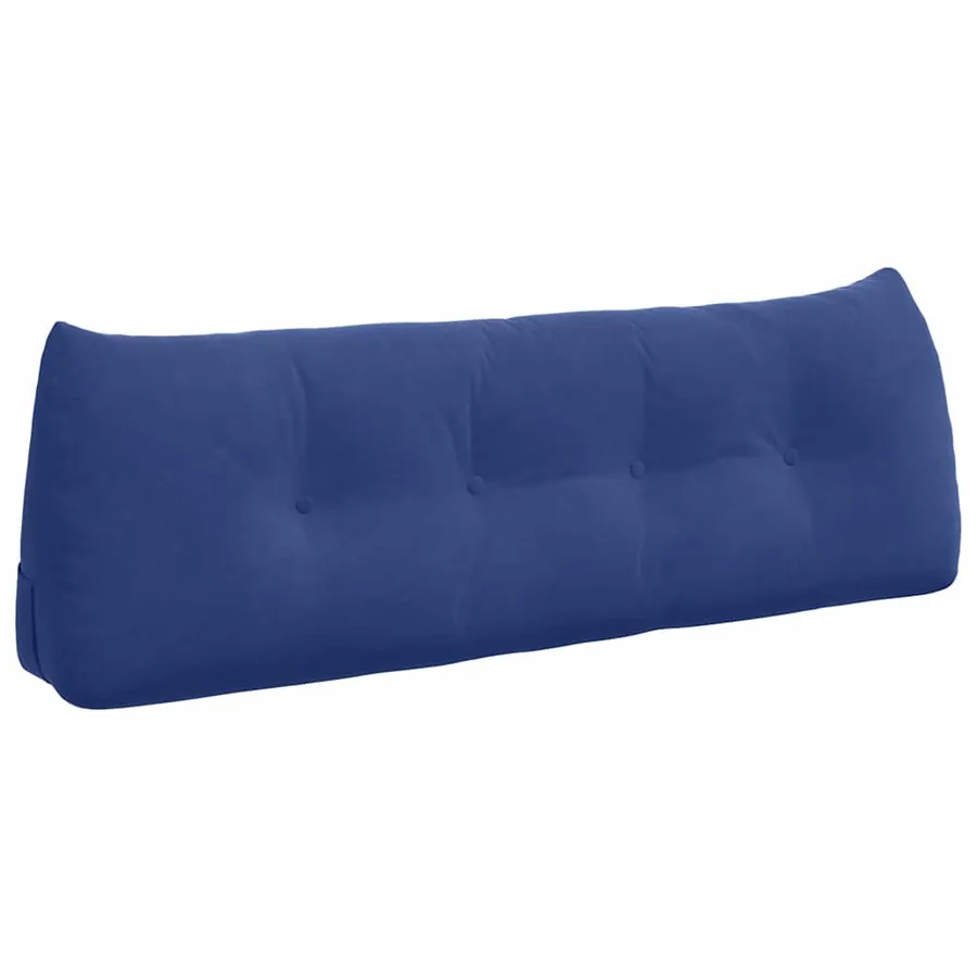 Coussin de Dos Bleu police 140 x 24 x 50 cm Velours - 2