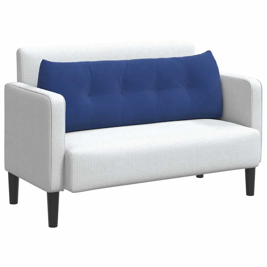 Coussin de Dos Bleu police 140 x 24 x 50 cm Velours - 3