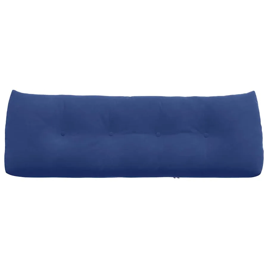 Coussin de Dos Bleu police 140 x 24 x 50 cm Velours - 6