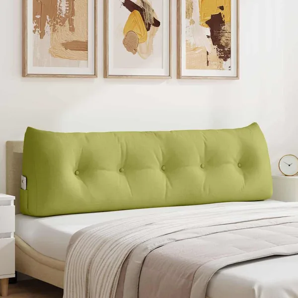 Coussin de Dos Vert clair 160 x 24 x 50 cm tissu