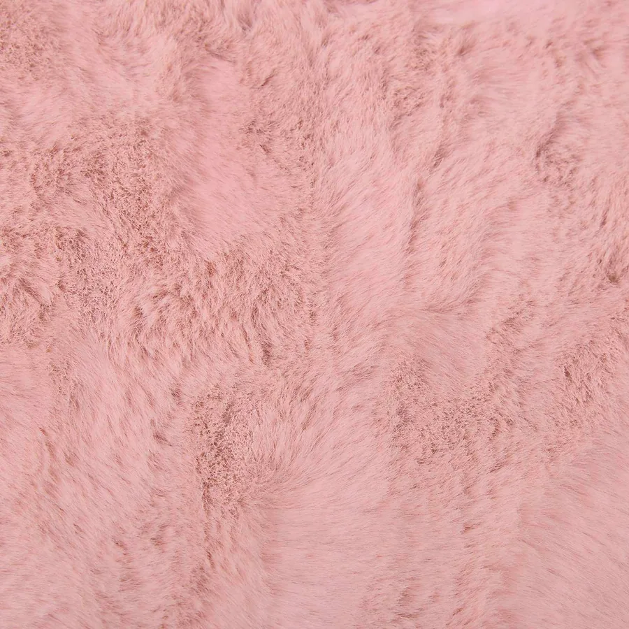 Tapis antidérapant en fausse de lapin OLITE Rose 240 x 340 cm - 9
