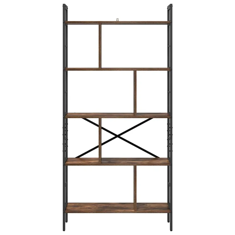 Étagère Chêne fumé 75 x 30 x 156 cm Bois d'ingénierie - 5