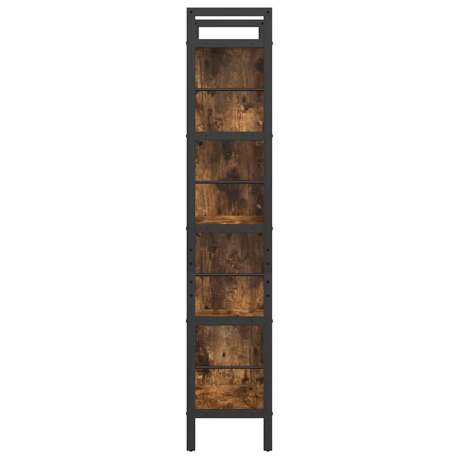 Étagère Chêne fumé 75 x 30 x 156 cm Bois d'ingénierie - 6