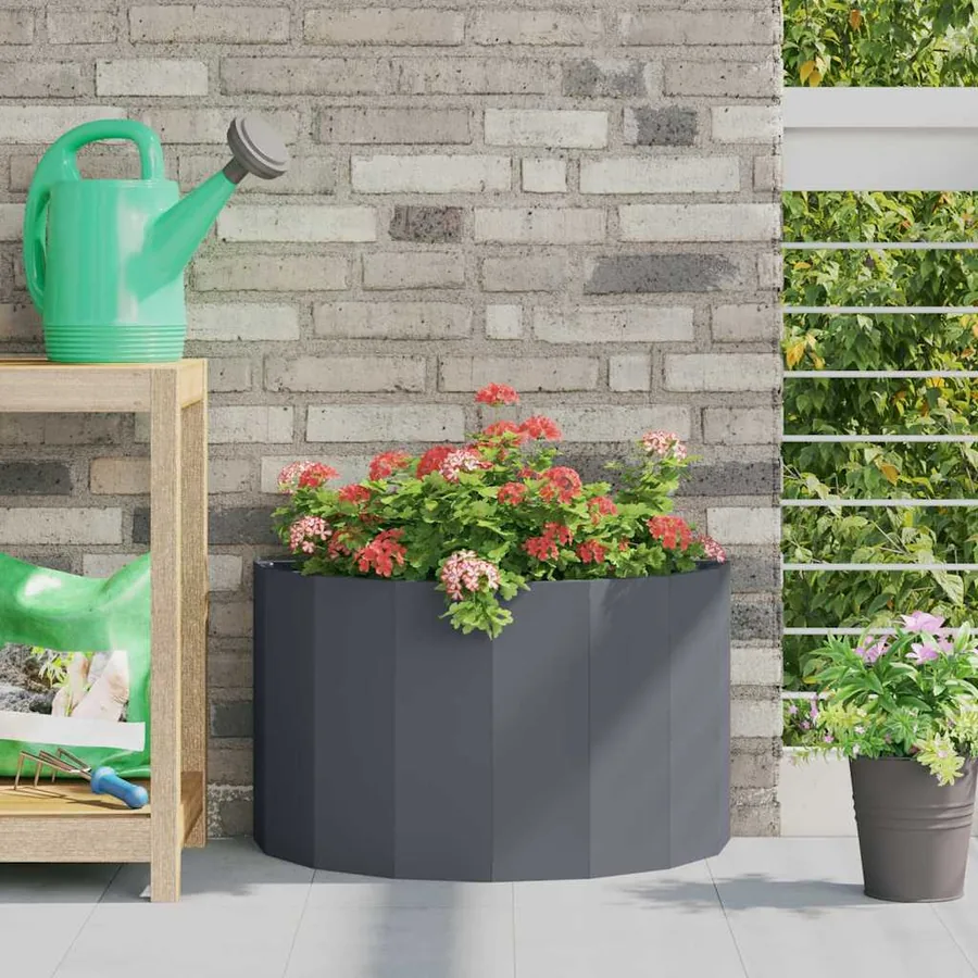 Jardinière Anthracite 60 x 30 x 35 cm Acier