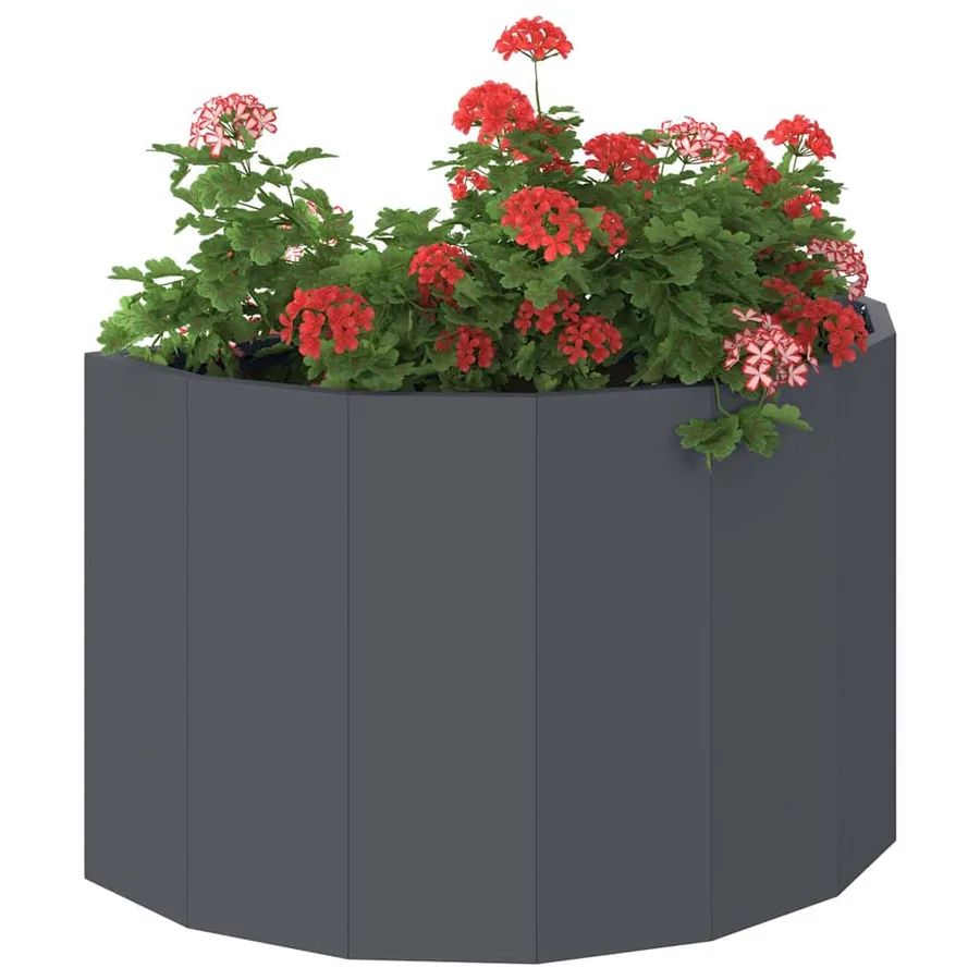 Jardinière Anthracite 60 x 30 x 35 cm Acier - 3