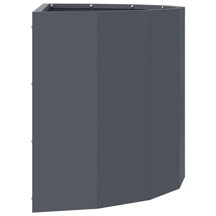 Jardinière Anthracite 60 x 30 x 35 cm Acier - 6