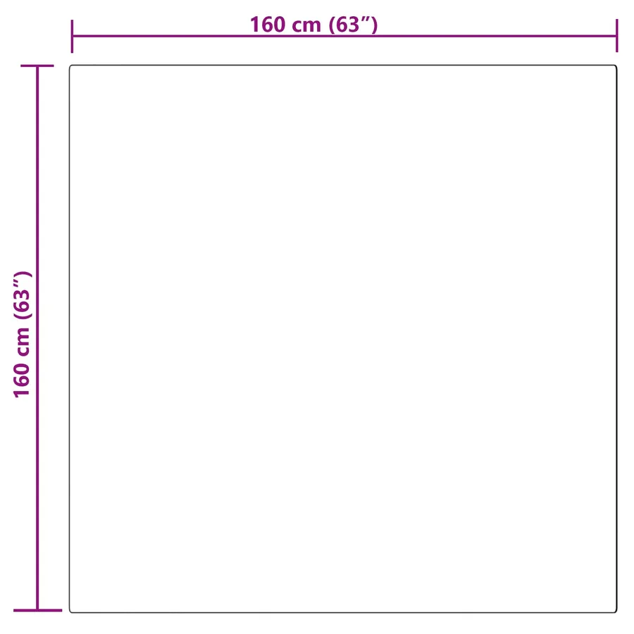 Tapis en fausse TAFALLA Gris 160 x 160 cm Polyester - 8