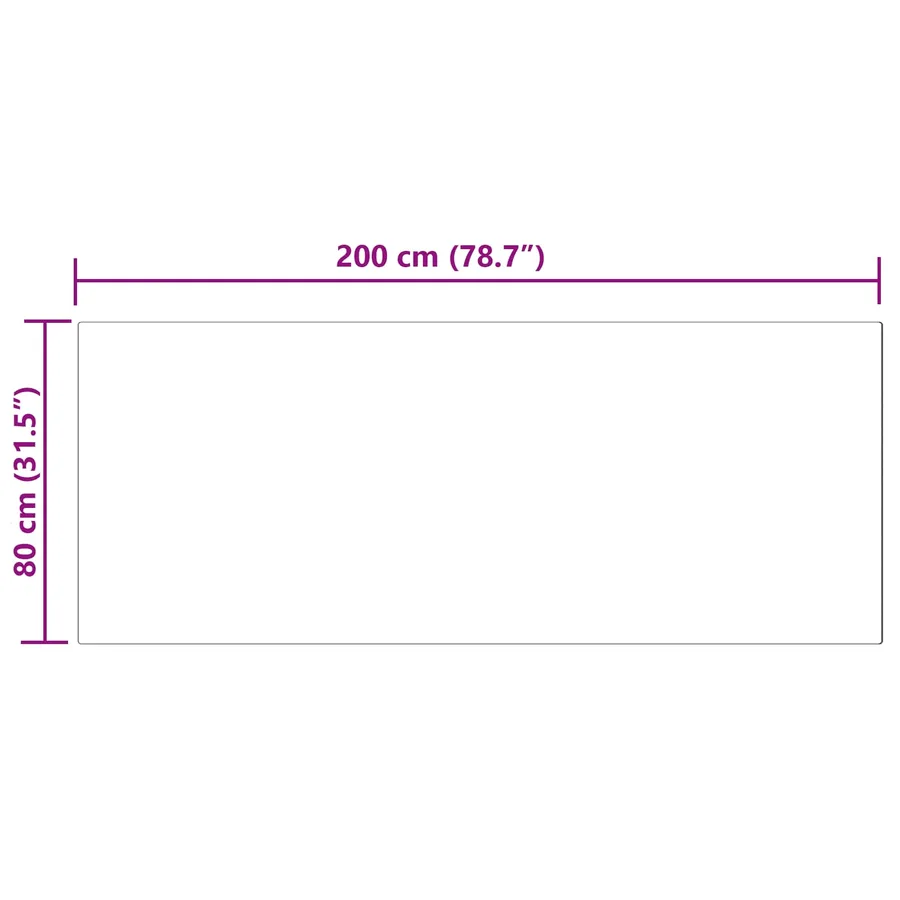 Tapis en fausse TAFALLA Rose 80 x 200 cm Polyester - 10