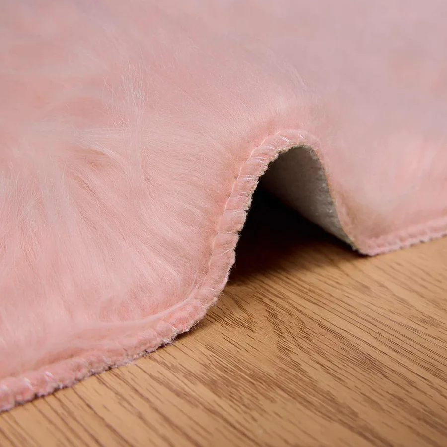 Tapis en fausse TAFALLA Rose 80 x 200 cm Polyester - 5