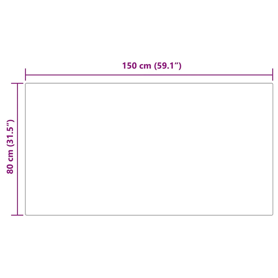 Tapis en fausse TAFALLA Blanc 80 x 150 cm Polyester - 10