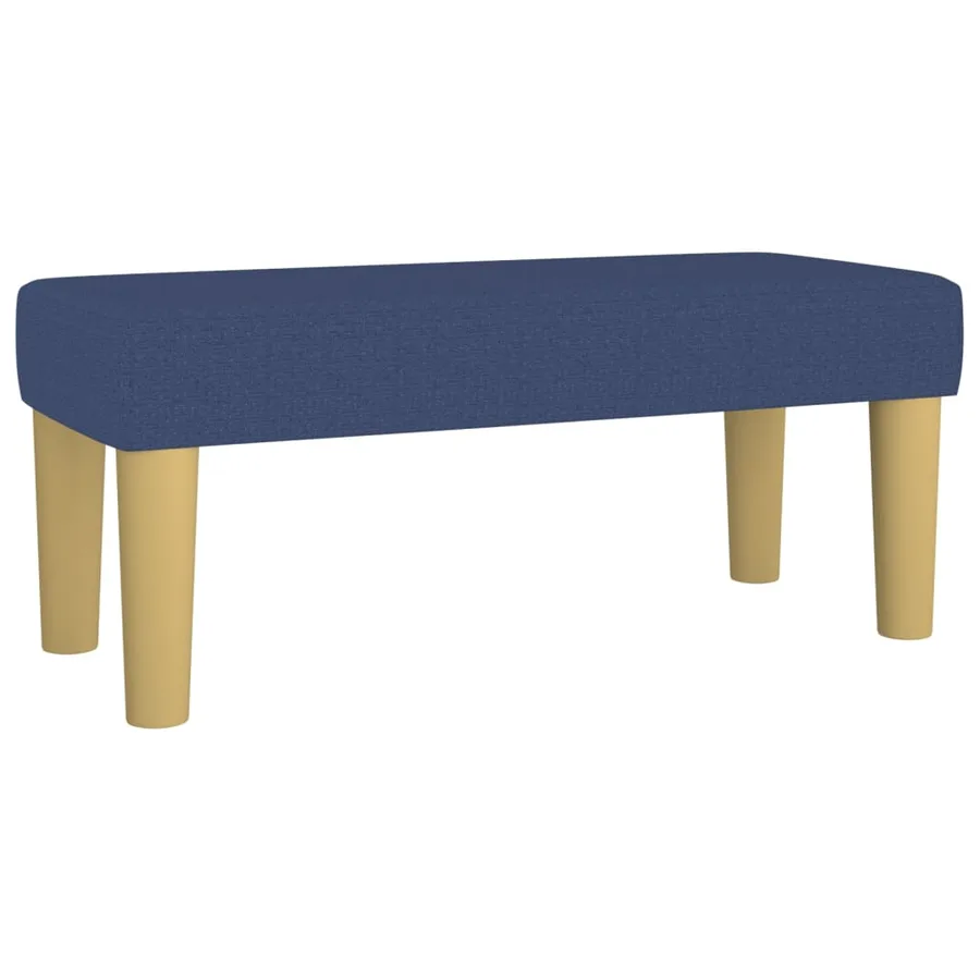Banc Bleu 70x30x30 cm Tissu - 2