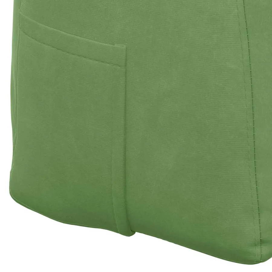 Coussin de Dos Vert clair 140 x 24 x 50 cm Velours - 9