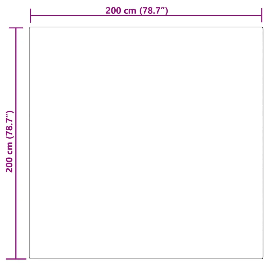 Tapis en fausse TAFALLA Beige 200 x 200 cm Polyester - 10