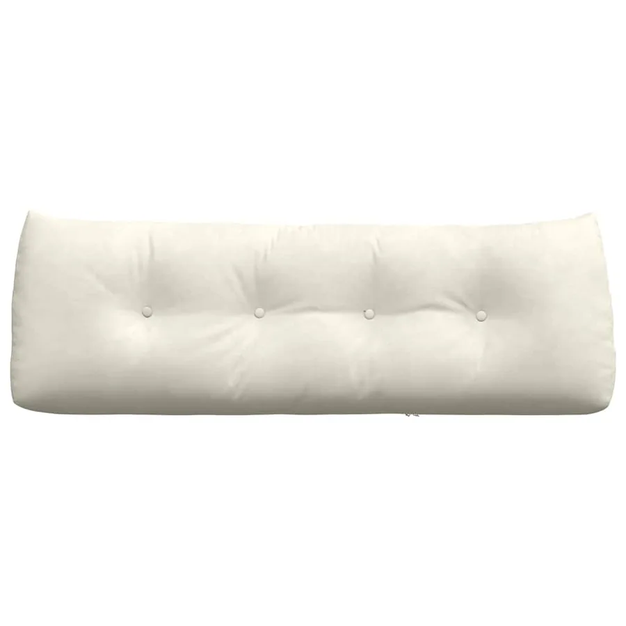 Coussin de Dos Crème 140 x 24 x 50 cm Velours - 6