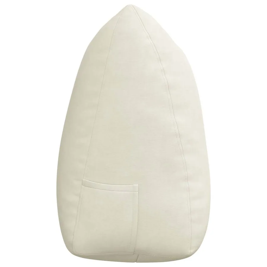 Coussin de Dos Crème 140 x 24 x 50 cm Velours - 7