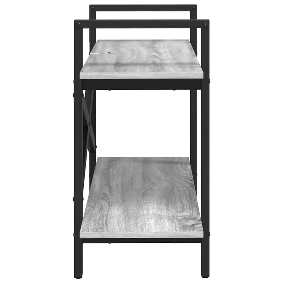 Étagère Gris Sonoma 100 x 33,5 x 64 cm Bois d'ingénierie - 6