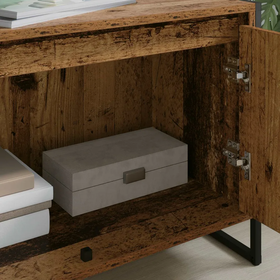 Meuble TV Bois Ancien 140 x 36 x 49.5 cm Bois d'ingénierie - 4