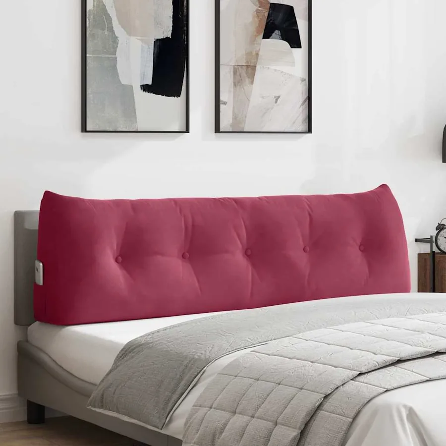 Coussin de Dos Bordeaux 160 x 24 x 50 cm Velours
