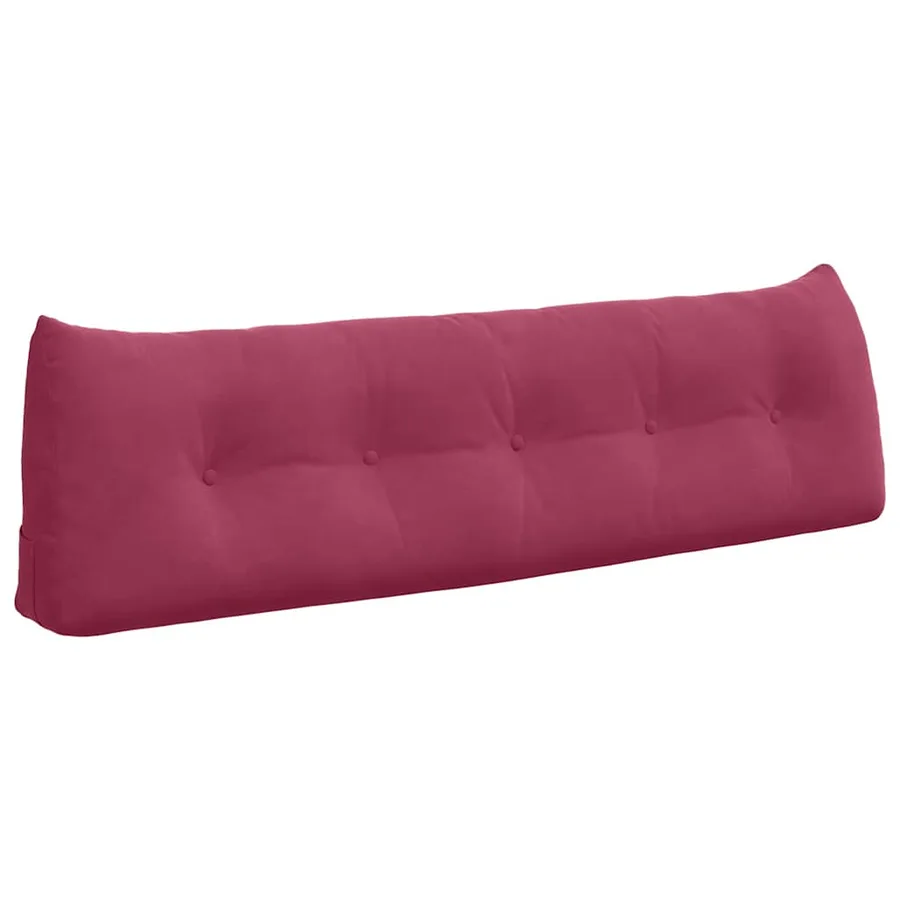 Coussin de Dos Bordeaux 160 x 24 x 50 cm Velours - 2