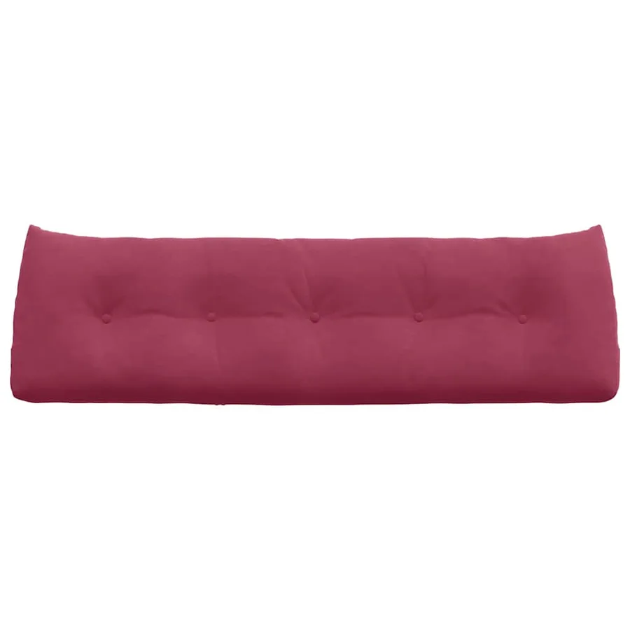 Coussin de Dos Bordeaux 160 x 24 x 50 cm Velours - 6