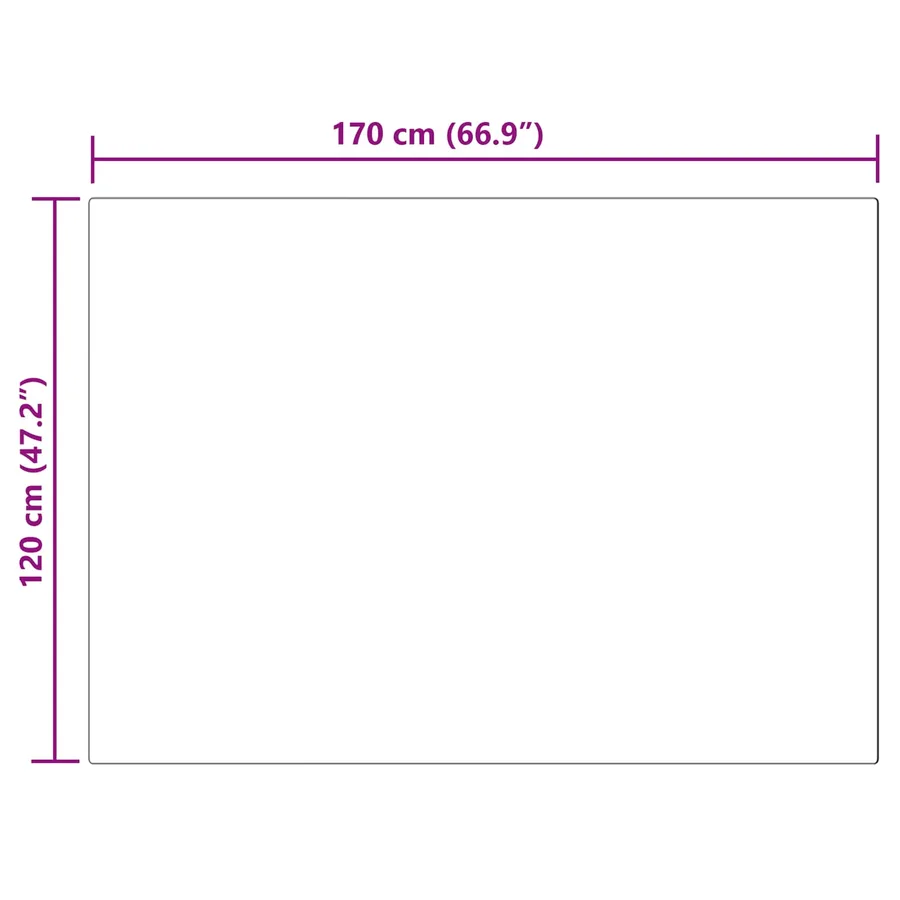 Tapis en fausse TAFALLA Noir 120 x 170 cm Polyester - 10