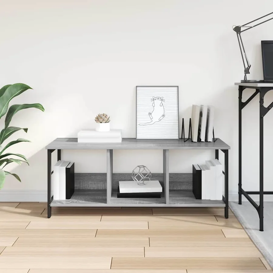 Étagère Gris Sonoma 102 x 32 x 40,5 cm Bois d'ingénierie - 4