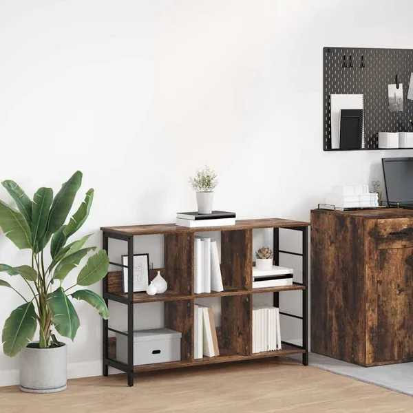 Étagère Chêne fumé 102 x 32 x 72,5 cm Bois d'ingénierie